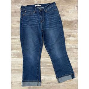Levi Strauss Mid Rise Capri Jeans Cuffed Signature Gold Women’s Sz 10